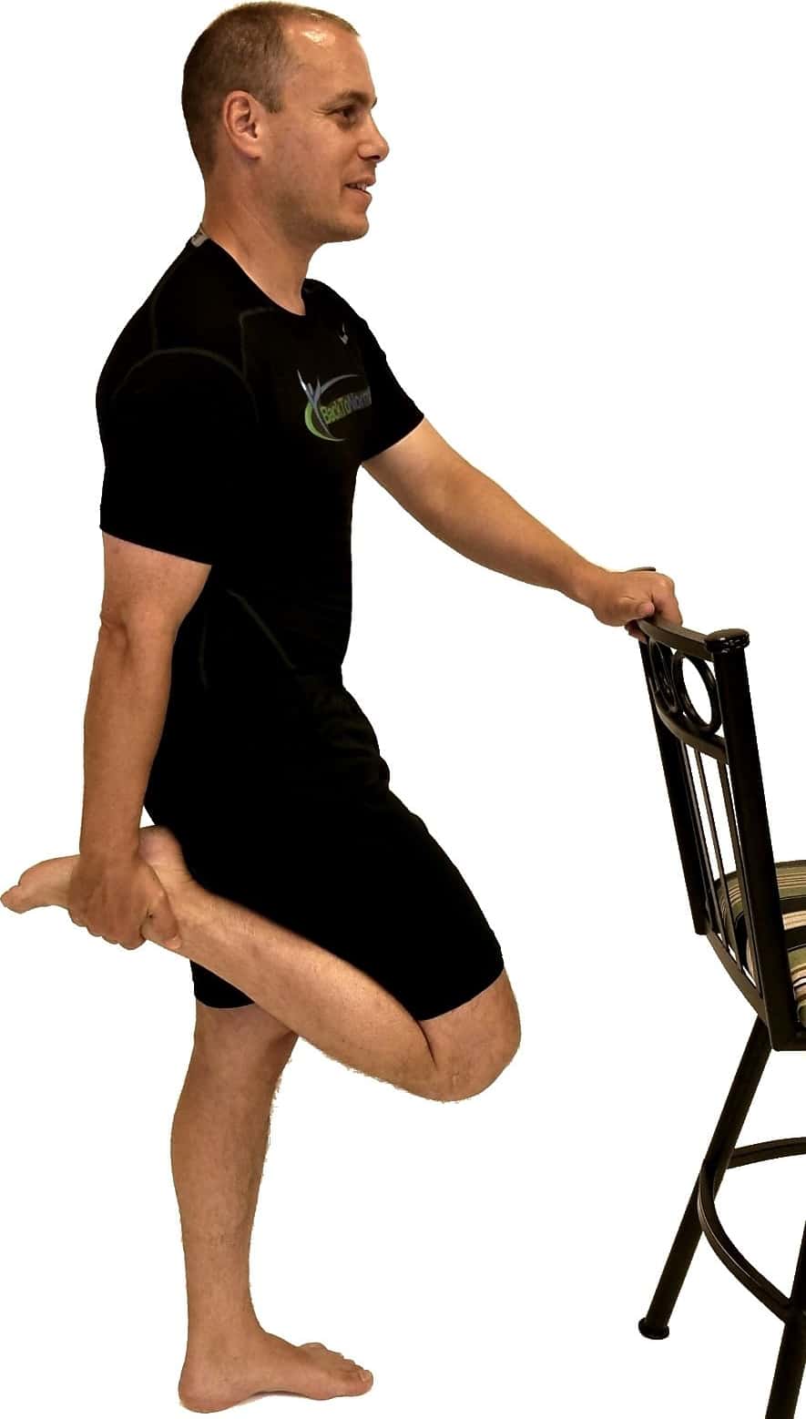 Standing quad best sale stretch with chair